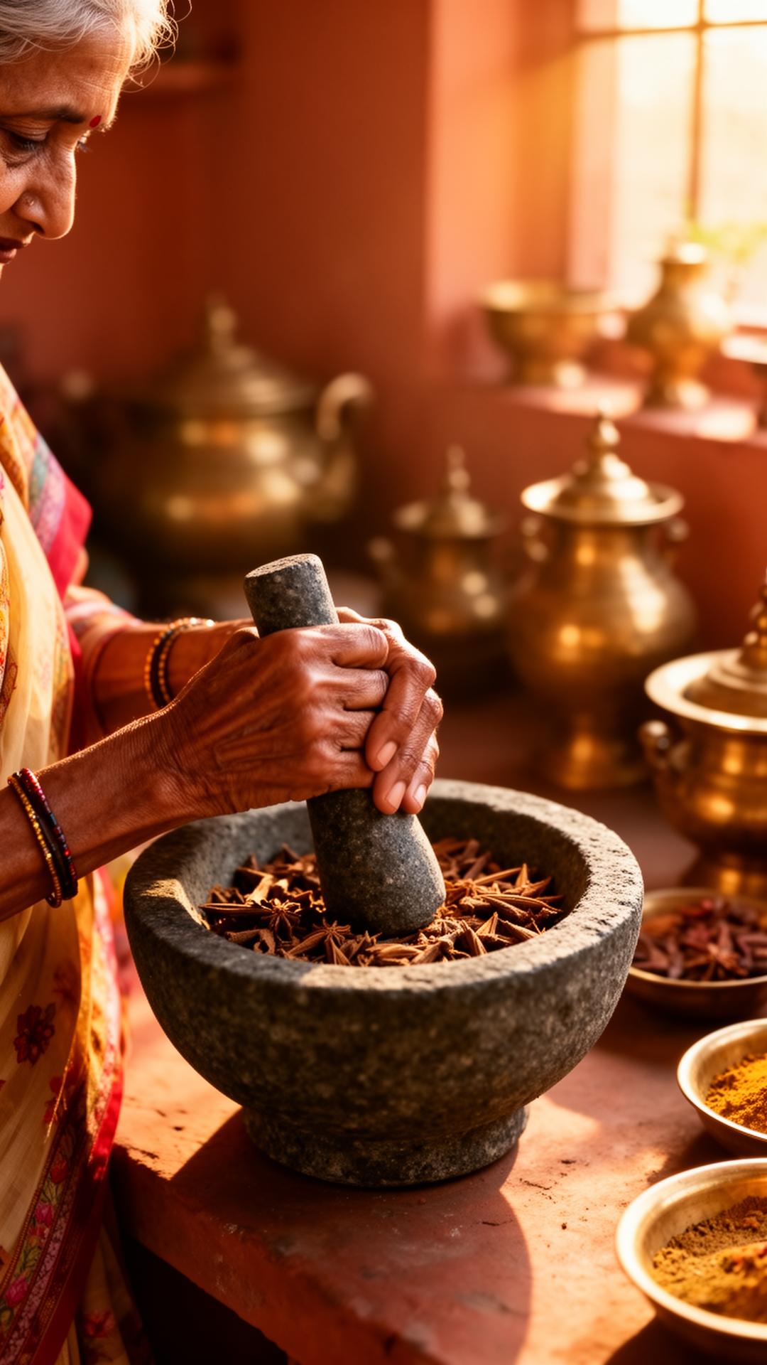 Traditional Indian kitchen